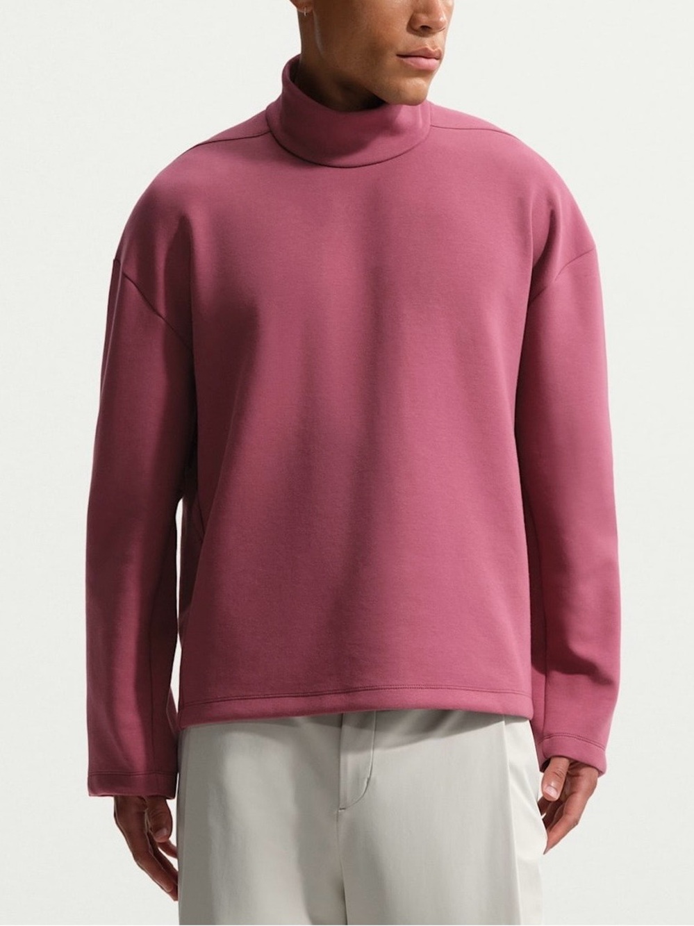 NWT $115 Nike 24.7 ImpossiblySoft Men's Dri-FIT Turtleneck Top XL Pink